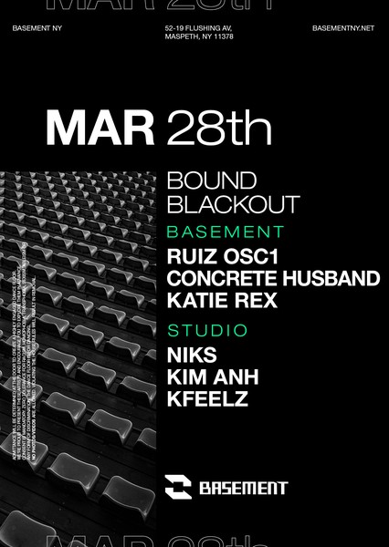 BOUND Blackout: RUIZ OSC1 / Concrete Husband / Katie Rex / NIKS / Kim Anh / Kfeelz