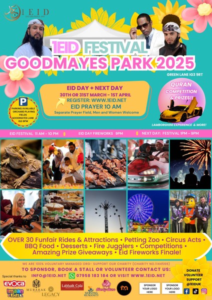 Eid in the Park - 1Eid Festival 2025 ( Goodmayes Park)