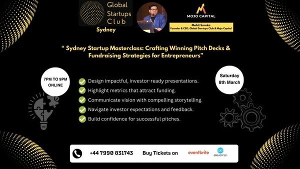 Sydney Startup Masterclass: Crafting Winning Pitch Decks & Fundraising  Sydney Startup Masterclass: Crafting Winning Pitch Decks & Fundraising