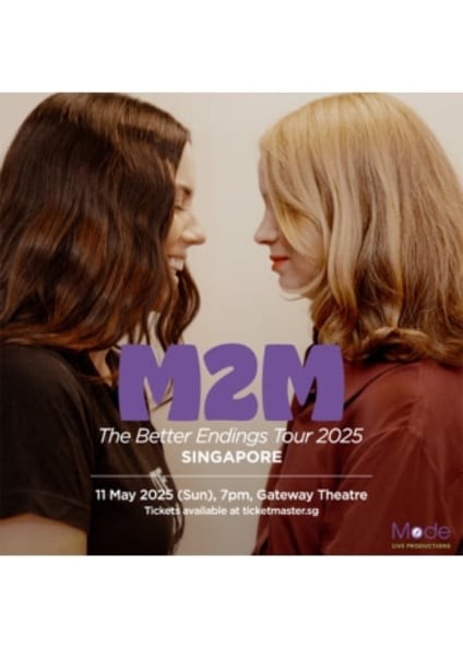 M2M Concert 2025 Singapore | M2M The Better Endings Tour 2025 – Singapore | Gateway Theatre