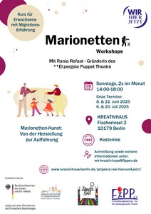 Für Migrant*innen: Kurs „Marionetten-Kunst – von der Herstellung zur Aufführung“