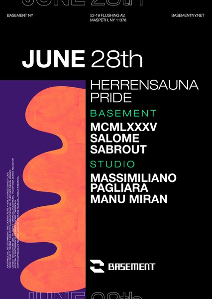 HERRENSAUNA PRIDE: MCMLXXXV / SALOME / sabrout / Massimiliano Pagliara / Manu Miran