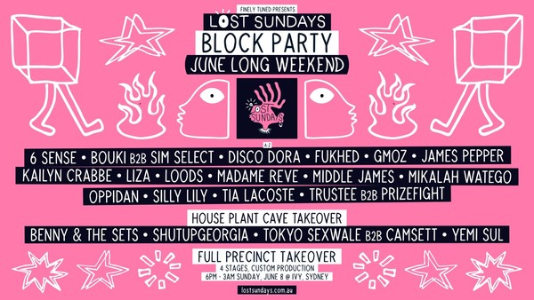 Lost Sundays Block Party - June Long Weekend - Sunday June 8