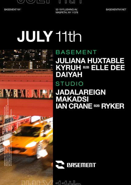 Juliana Huxtable / KYRUH b2b Elle Dee / DAIYAH / JADALAREIGN / Makadsi / Ian Crane b2b RYKER