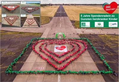 PSD HerzFahrt - Spendenradeln für gesunde Kinderherzen auf Tempelhofer Feld