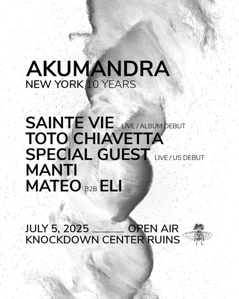 AKUMANDRA Open Air: Sainte Vie live, Toto Chiavetta, Special Guest live, MANTi, Mateo b2b Eli