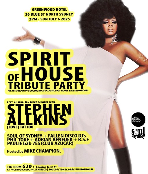 SPIRIT OF HOUSE Tribute Party feat.Stephen Allkins [Love Tattoo]