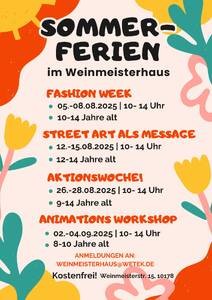 Street Art als Message - Ferienworkshop im Weinmeisterhaus